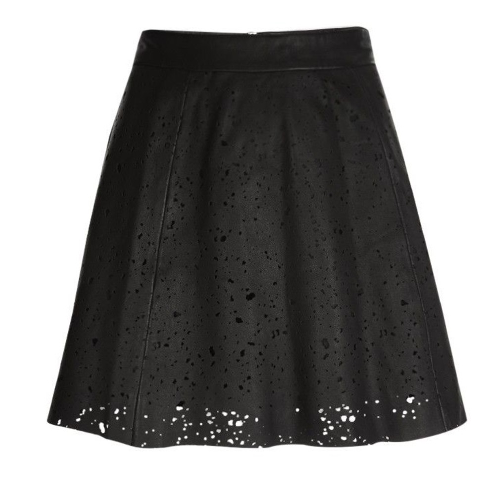 Rare All Saints Sierra Leather Skirt